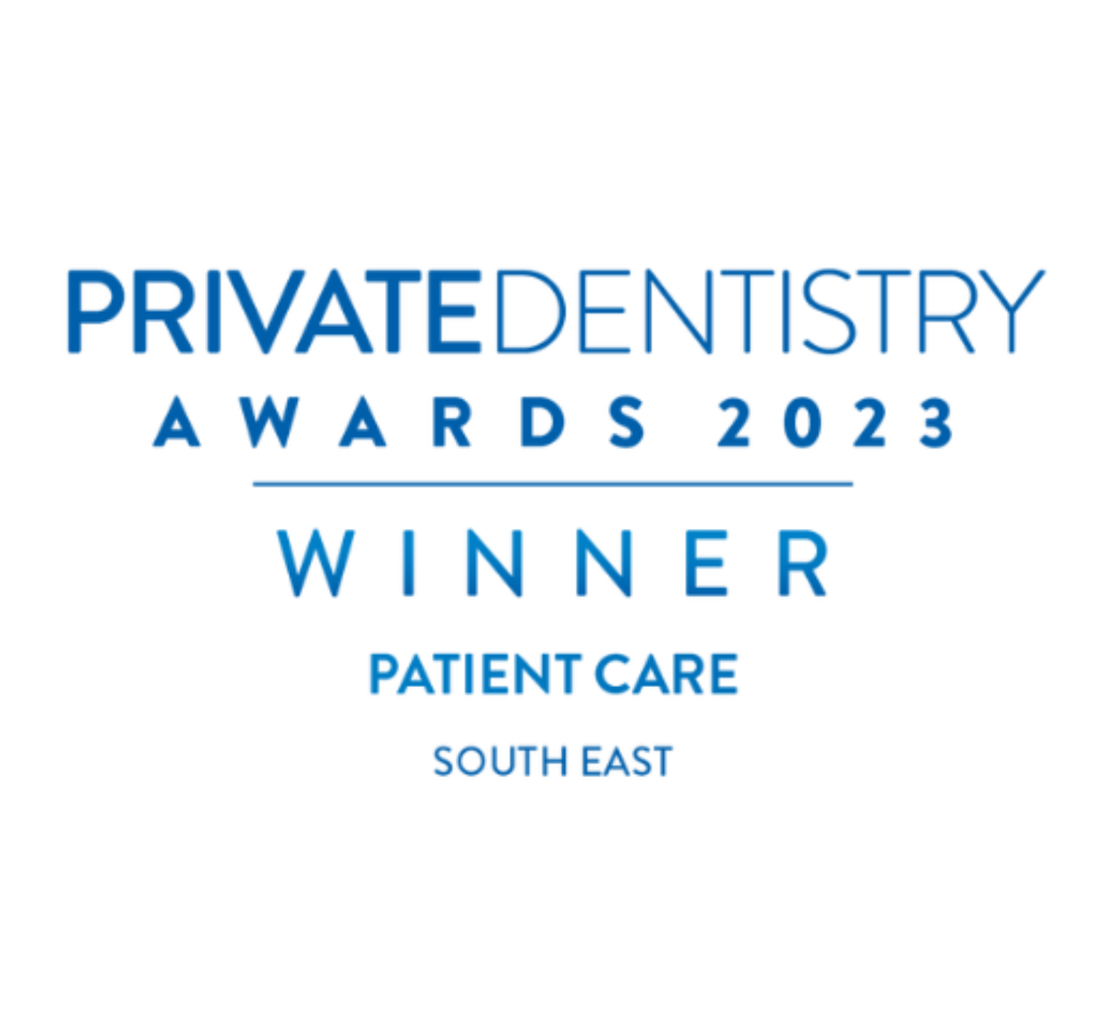 Winners for Patient care South East in the Private Dentistry Awards 2023