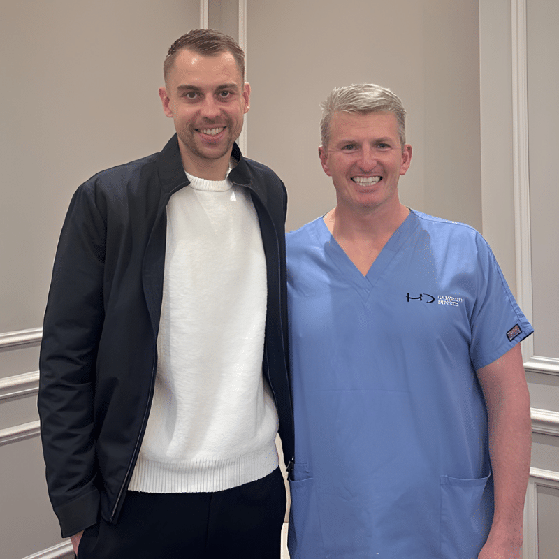 Dr Robin Hanna, Implantologist - Hampshire Dentists Pain Free Dentist in Southampton Robin Hanna with The Saints